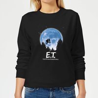 ET Moon Silhouette Damen Pullover - Schwarz - L von E.T. the Extra-Terrestrial