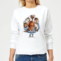ET Painted Portrait Damen Pullover - Weiß - XL von E.T. the Extra-Terrestrial