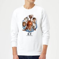 ET Painted Portrait Pullover - Weiß - S von E.T. the Extra-Terrestrial