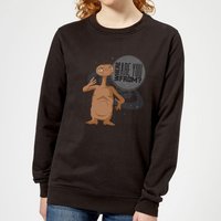 ET Where Are You From Damen Pullover - Schwarz - S von E.T. the Extra-Terrestrial