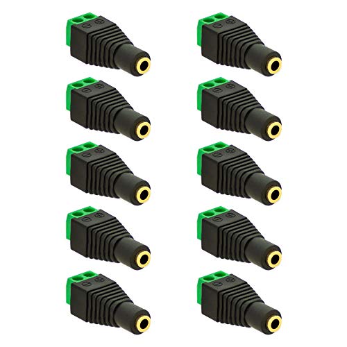 10x Klinken Buchse 3,5mm Adapter > Terminal Block 2-Pin Schraub Klemmen Vergoldet 10x Klinken Buchse 3,5mm Adapter > Terminal Block 2-Pin Schraub Klemmen Vergoldet von E.T