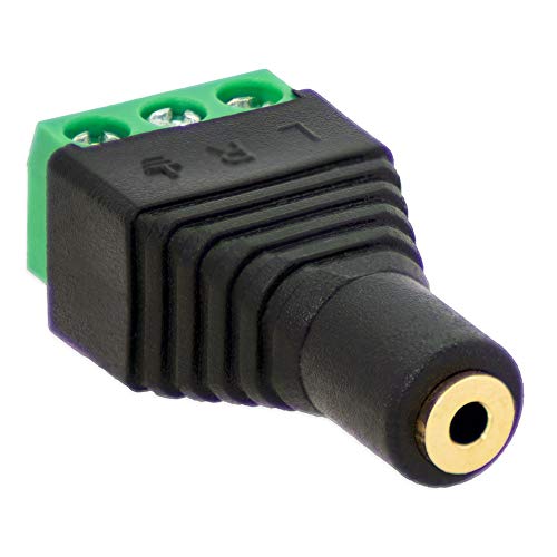 1x Klinken Buchse 2,5mm Adapter > Terminal Block 3-Pin Schraub Klemmen Vergoldet 1x Klinken Buchse 2,5mm Adapter > Terminal Block 3-Pin Schraub Klemmen Vergoldet von E.T