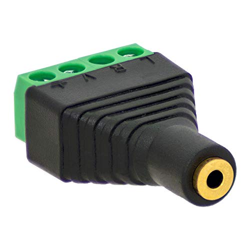 1x Klinken Buchse 2,5mm Adapter > Terminal Block 4-Pin Schraub Klemmen Vergoldet 1x Klinken Buchse 2,5mm Adapter > Terminal Block 4-Pin Schraub Klemmen Vergoldet von E.T