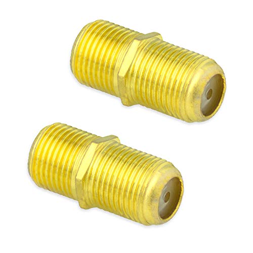 Tecbee 2x SAT F-Buchse Verbinder Kupplung Doppelbuchse Koaxial Kabel Adapter Verbinder von Tecbee