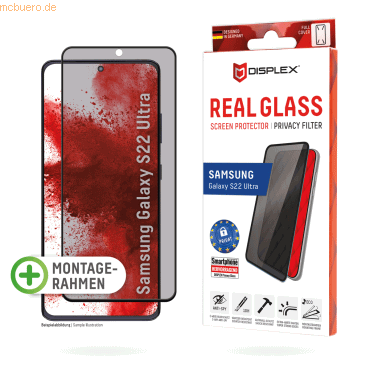 E.V.I. DISPLEX Privacy Glass 3D Samsung Galaxy S22 Ultra von E.V.I.