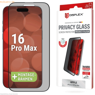 E.V.I. DISPLEX Privacy Glass FC iPhone 16 Pro Max E.V.I. DISPLEX Privacy Glass FC iPhone 16 Pro Max von E.V.I.