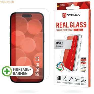 E.V.I. DISPLEX Real Glass + Case Set iPhone 15 von E.V.I.