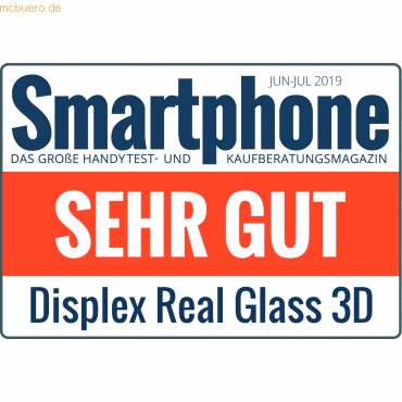 E.V.I. DISPLEX Real Glass 3D für Samsung Galaxy S20+, Black von E.V.I.