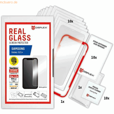 E.V.I. DISPLEX Service-Kit Real Glass 2D Samsung S21+ 10x von E.V.I.