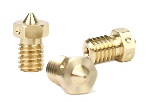 E3D Genuine Brass Nozzle Triple Pack 0.4mm, 0.6mm for V6 HotEnd 3D Printer… (3mm, 0.4mm) von E3D