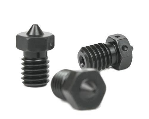Genuine E3D Hardened Steel Nozzle 0.4mm, 0.6mm Triple Pack for V6 HotEnd 3D Printer (3mm, 0.6mm) von E3D