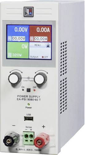 EA Elektro Automatik EA-PSI 9500-06 T Labornetzgerät, einstellbar 0 - 500 V/DC 0 - 6A 1000W USB, US von EA Elektro Automatik