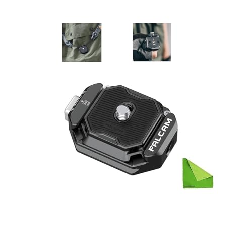 FALCAM F38 Schnellwechselplatten-Set, Mehrloch-Kamera-Montageadapter, kann mit Schultergurten mit 1/4 Zoll bis 3/8 Zoll Schraubgewinde für DSLR-Kamera-Stativ-Einbeinstativ verwendet Werden FALCAM F38 Schnellwechselplatten-Set, Mehrloch-Kamera-Montageadapter, kann mit Schultergurten mit 1/4 Zoll bis 3/8 Zoll Schraubgewinde für DSLR-Kamera-Stativ-Einbeinstativ verwendet Werden von EACHSHOT