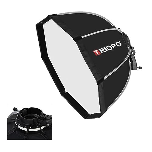 Triopo KX65 Softbox 25,6 Zoll/65 cm Octagon Umbrella Fotografie Softbox für Godox V1 AD200Pro Rundkopfblitz Speedlite Speedlight Softbox Lichtdiffusor Triopo KX65 Softbox 25,6 Zoll/65 cm Octagon Umbrella Fotografie Softbox für Godox V1 AD200Pro Rundkopfblitz Speedlite Speedlight Softbox Lichtdiffusor von EACHSHOT