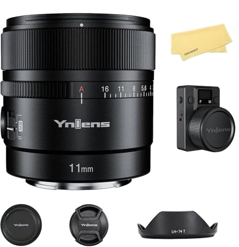 EACHSHOT Yn11Mm F1.8S Lens W/Remote Controller for Sony 11Mm F1.8 Large Aperture Fixed Prime Lens Auto Focus Aps-C Frame Ultra Wide Angle Lens for Sony E Mount Mirrorless Cameras von EACHSHOT