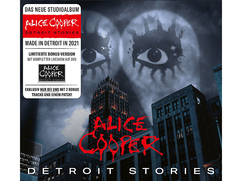 Alice Cooper - Detroit Stories (Ldt.CD+DVD Digipak+Patch) Limitierte Exklusive Editon (CD + DVD Video) von EARMUSIC