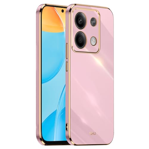 EASSGU Galvanisierter Rahmen Handyhülle für Redmi Note 13 5G (6.67" Inches), Weiche TPU Silikon Schutzhülle - Violett von EASSGU