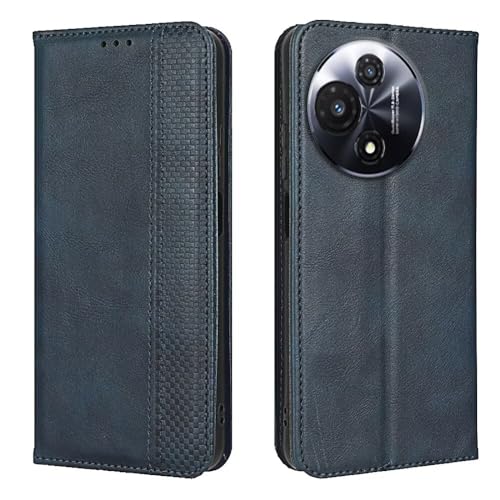 EASSGU Handyhülle für TCL 60R 5G / TCL 60 5G (6.7" Inches) Flip Folio PU Leder Magnetschalter Schutzhülle, [3 Kartenfach] [1 Wallet] Stand Case - Blau von EASSGU