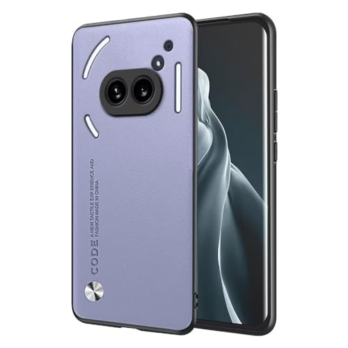 EASSGU Hülle für NothingPhone (2A) / Nothing Phone 2A (6.7" Inches) Handyhülle im Business Stil mit PU Lederrückseite - Helles Lila von EASSGU