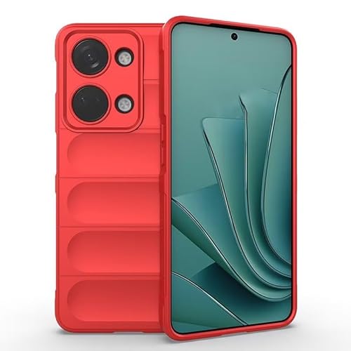 EASSGU Hülle für OnePlus Nord 3 / OnePlus Ace 2V (6.74" Inches) Weiche TPU Silikon Fall und Kratzschutz Handyhülle - Rot von EASSGU