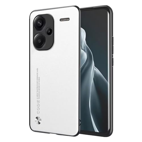 EASSGU Hülle für Redmi Note 13 Pro+ / Redmi Note 13 ProPlus (6.67" Inches) Handyhülle im Business Stil mit PU Lederrückseite - Weiß von EASSGU