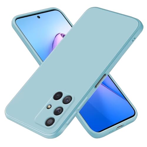 EASSGU Hülle für Samsung Galaxy A71 4G (6.7" Inches), Weiche TPU Silikon Hülle - hellblau von EASSGU