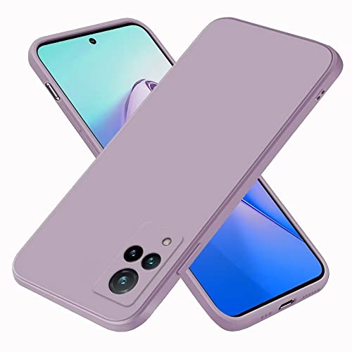 EASSGU Hülle für vivo V21 5G (6.44" Inches), Weiche TPU Silikon Hülle - Gras lila von EASSGU