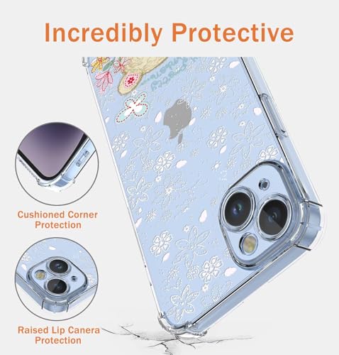 EASSGU TPU Silikon Hülle für TCL 60R 5G / TCL 60 5G (6.7" Inches), Durchsichtig Farbmalerei Muster Case, Anti Drop und Anti Scratch Schutzhülle - Blumen 2 von EASSGU