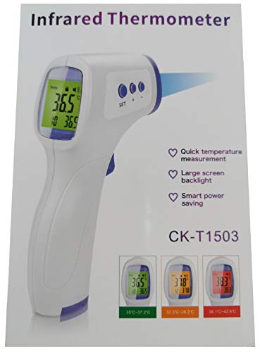 Infrarot Fieberthermometer kontaktlos Fieber Thermometer Digital 3 Farben Display HANDBUCH DEUTSCH Messung 1 Sekunde von EASTCELL