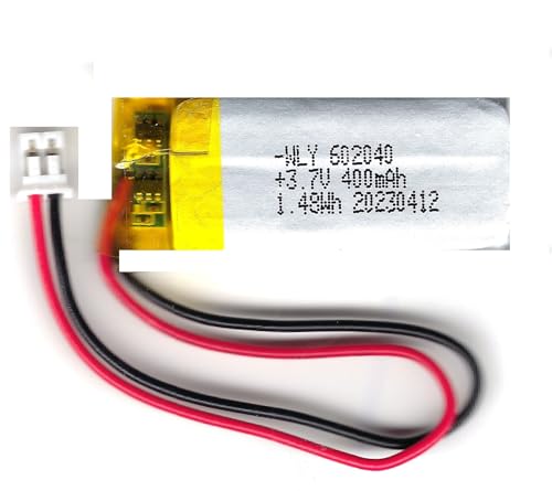 LIPO 3,7 V Akku 400mAh rechteckig Polung: Links rot/rechts schwarz JST-PH 2.0 Stecker von EASTCELL