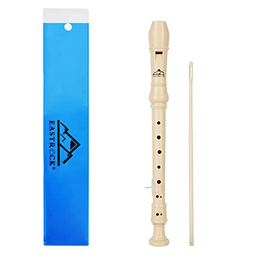 EASTROCK Blockflöte Diskant Sopranblockflöte, C Key Blockflöte deutsches 3-teiliges Blockflöteninstrument für Anfängern ,Weiß EASTROCK Blockflöte Diskant Sopranblockflöte, C Key Blockflöte deutsches 3-teiliges Blockflöteninstrument für Anfängern ,Weiß von EASTROCK