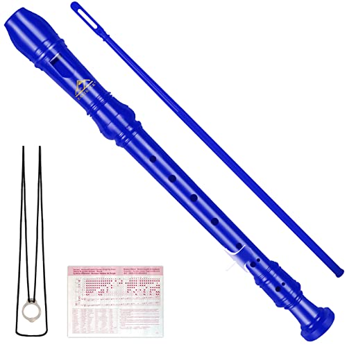 EASTROCK Blockflöteninstrument Deutscher Stil Sopran Blockflöte weiß 3 Stück für Anfänger und Berufe mit Reinigungsstab, Grifftabelle Packtasche, Daumenauflage EASTROCK Blockflöteninstrument Deutscher Stil Sopran Blockflöte weiß 3 Stück für Anfänger und Berufe mit Reinigungsstab, Grifftabelle Packtasche, Daumenauflage von EASTROCK