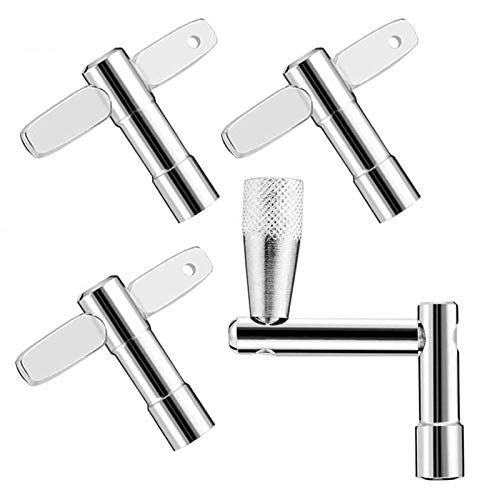 EASTROCK Schlagzeugschlüssel 4 Stück Schlagzeug Tuning Key stimmschlüssel schlagzeug für Schlagzeuger Schlagzeug Trommel Schlaginstrumente，Silber… von EASTROCK