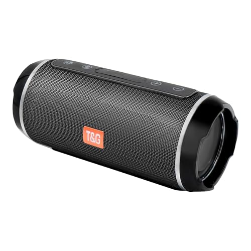EasySpeed T&G Tragbarer kabelloser Lautsprecher mit Bluetooth und integriertem Akku, leistungsstarker Bluetooth-Lautsprecher 5.0, wasserdicht, IP65, 360° Stereo-Sound, für den Außenbereich, Schwarz EasySpeed T&G Tragbarer kabelloser Lautsprecher mit Bluetooth und integriertem Akku, leistungsstarker Bluetooth-Lautsprecher 5.0, wasserdicht, IP65, 360° Stereo-Sound, für den Außenbereich, Schwarz von EASY SPEED