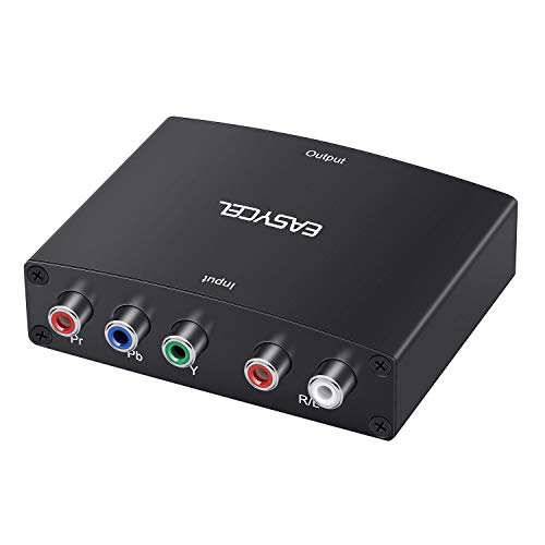 EASYCEL Component-zu-HDMI-Konverter, RGB-YPbPr-zu-HDMI-Konverter unterstützt 1080P-Video-Audio-Konverter-Adapter für DVD/PSP/Xbox 360/PS2/NGC zu neuem HDTV, Monitor oder Projektor EASYCEL Component-zu-HDMI-Konverter, RGB-YPbPr-zu-HDMI-Konverter unterstützt 1080P-Video-Audio-Konverter-Adapter für DVD/PSP/Xbox 360/PS2/NGC zu neuem HDTV, Monitor oder Projektor von EASYCEL