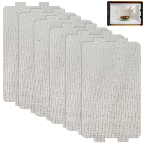 Pack of 6 Mica Plates, Waveguide Cover, Mica Plates, 6.5 x 11.5 cm, Microwave Oven Mica Plate, Sheet Replacement Repair Accessories, Mica Disc Microwave for All Microwaves Pack of 6 Mica Plates, Waveguide Cover, Mica Plates, 6.5 x 11.5 cm, Microwave Oven Mica Plate, Sheet Replacement Repair Accessories, Mica Disc Microwave for All Microwaves von EASYKEENECOM