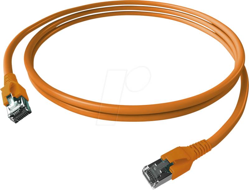 CP1KOBOBO0100 - Cat.6a Patchkabel, S/FTP, FlexBoot, orange, 10 m von EASYLAN