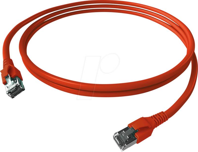 CP1KRBRBR0030 - Cat.6a Patchkabel, S/FTP, FlexBoot, rot, 3 m von EASYLAN