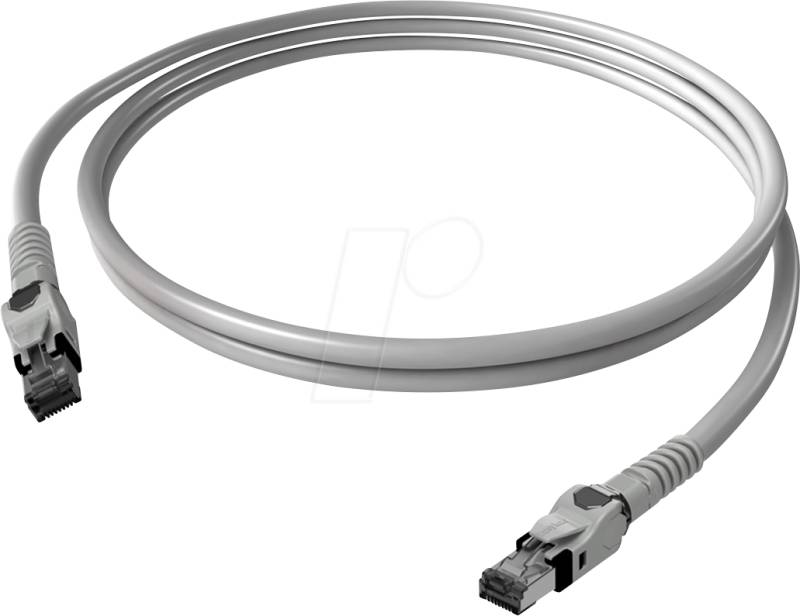 CP1OAMSMS0100 - Cat.6a Patchkabel, S/FTP, VarioBoot, grau, 10 m von EASYLAN