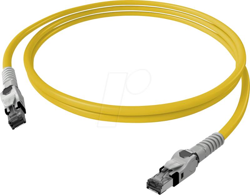 CP1OYMSMS0020 - Cat.6a Patchkabel, S/FTP, VarioBoot, gelb, 2 m von EASYLAN