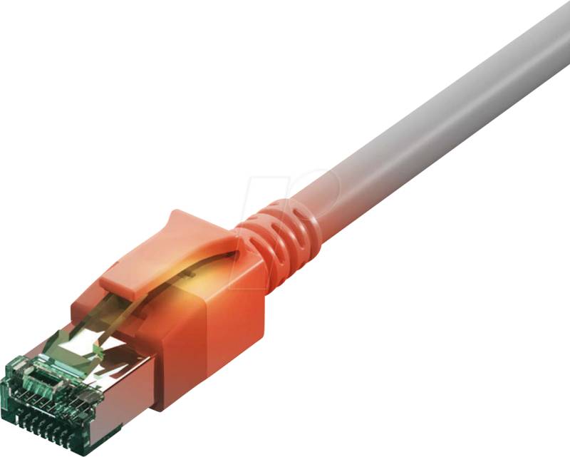 CS1OAADAD0030 - Cat.6a LED Patchkabel, DualBoot, S/FTP, grau, 3 m von EASYLAN