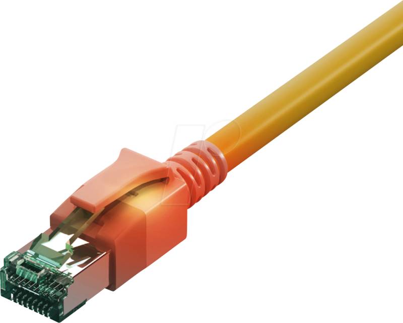 CS1OYADAD0050 - Cat.6a LED Patchkabel, DualBoot, S/FTP, gelb, 5 m von EASYLAN