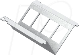 EASY ABG00014 - Einbauplatte 4x Keystone-Module, verzinkt von EASYLAN