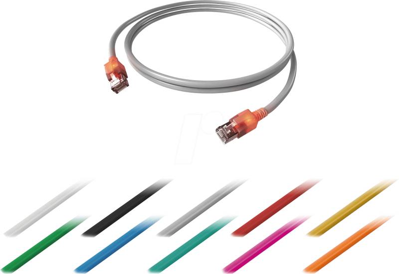 EASY CS1OS0250 - DualBoot® LED Patchkabel, Cat.6a, S/FTP, schwarz, 25 m von EASYLAN