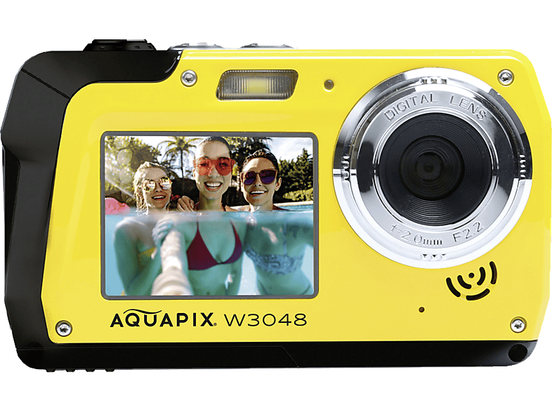 EASYPIX Easypix Aquapix W3048 Edge Unterwasserkamera gelb, k.A. opt. Zoom, Dual-Display von EASYPIX