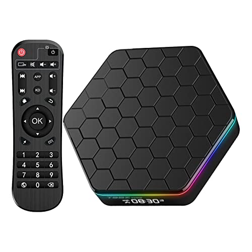 Android 12.0 TV Box,TV Box Android 2023 4GB RAM 64GB ROM H618 Quad Core Cortex-A53 CPU Unterstützung HDR10+ WiFi6 2.4G+5G Dual-WiFi Bluetooth 5.0 LAN 100M Ethernet 3D 6K H.265 Android Boxes von EASYTONE