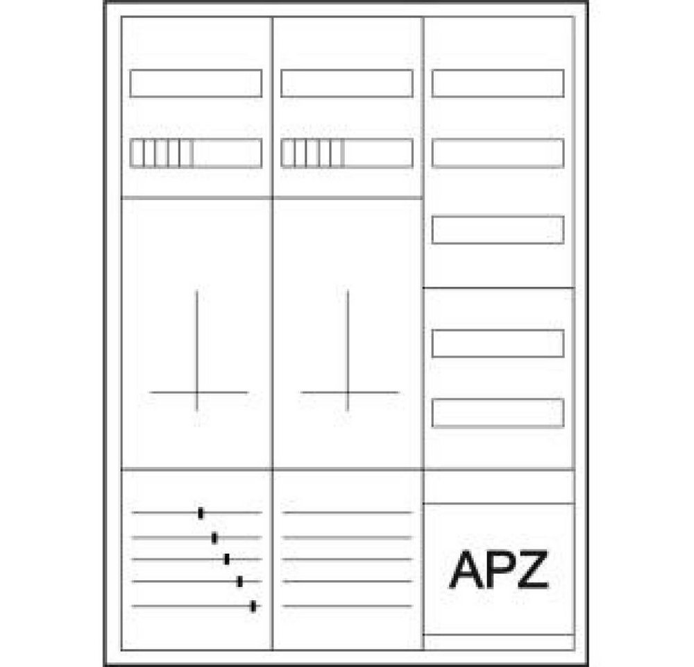 EATON Verteiler Eaton Zähler-Komplettschrank für 3-Punktbefestigung, ohne Bestückun EATON Verteiler Eaton Zähler-Komplettschrank für 3-Punktbefestigung, ohne Bestückun von EATON
