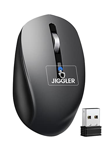 EAXBUX Verdeckter Maus-Jiggler, 2-in-1-Maus mit Jiggler, nicht erkennbarer Mausbeweger mit An-/Aus-Schalter, fahrfrei, simuliert Mausbewegung, um den Computer wach zu halten, Plug-and-Play von EAXBUX