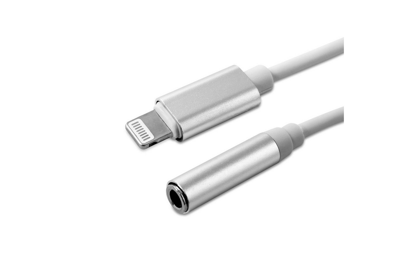 EAXUS 8pin Kopfhörer-Adapter - für iPhone & iPad Audio-Adapter 8 Pin für iPhone/iPad/iPod zu 3,5-mm-Klinke, 13 cm, Ohrhörer Adapter von EAXUS