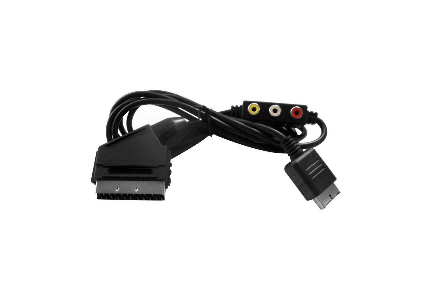 EAXUS RGB Scart Kabel für PlayStation 3, 2, 1 Audio- & Video-Kabel, Scart, für PlayStation 1-3, (200 cm), geeignet für PS3, PS2, PS1, mit Audio-Out für Stereoanlage von EAXUS